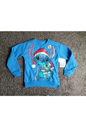 Stitch Light-Up Christmas Sweater Size Large In Kids